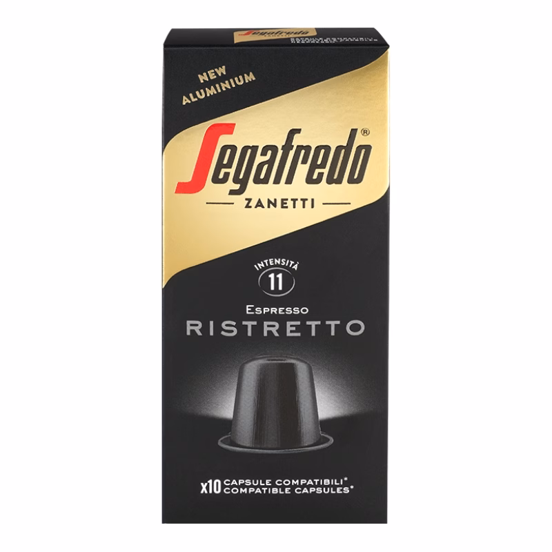 Alu Kaffeekapsel Segafredo Nespresso Ristretto
